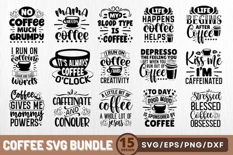 Coffee SVG Bundle SVG Regulrcrative 