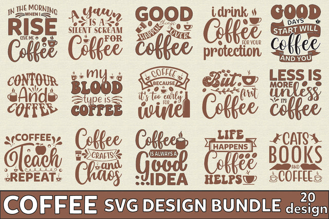 Coffee SVG bundle SVG SVGArt 