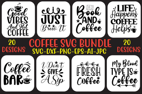 Coffee SVG Bundle SVG Syaman 