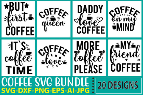 Coffee SVG Bundle SVG Syaman 