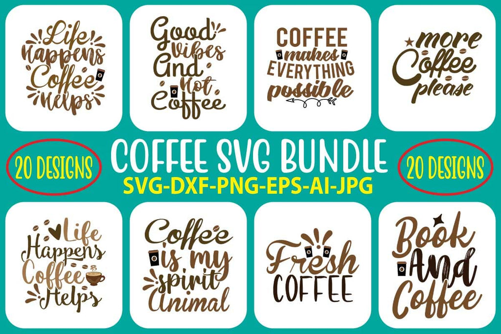 Coffee SVG Bundle - So Fontsy