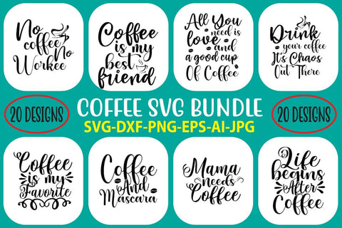 Coffee SVG Bundle SVG Syaman 