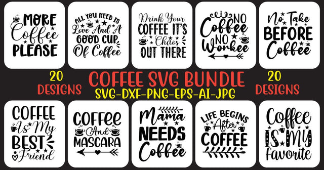 Coffee SVG Bundle SVG Syaman 