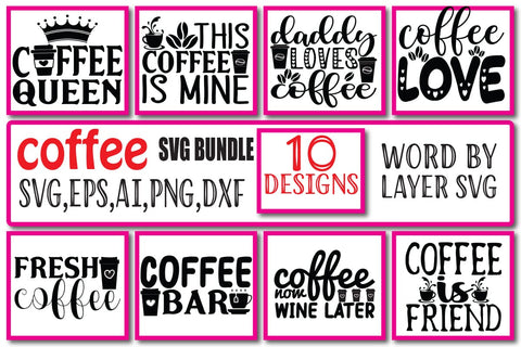 coffee svg bundle vol . 1 SVG Craftlabsvg24 