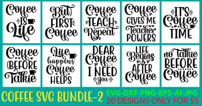 Coffee Svg Bundle Vol. 2 SVG Syaman 