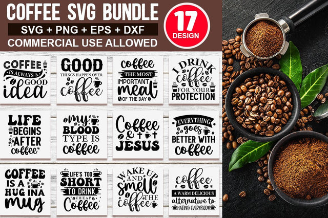 Coffee SVG Bundle.Coffee Cup Clipart, Cut Files SVG Designangry 