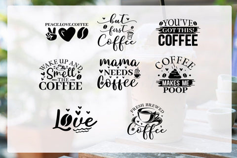 Coffee SVG Bundle.Coffee cup svg, Iced Coffee svg, SVG Designangry 