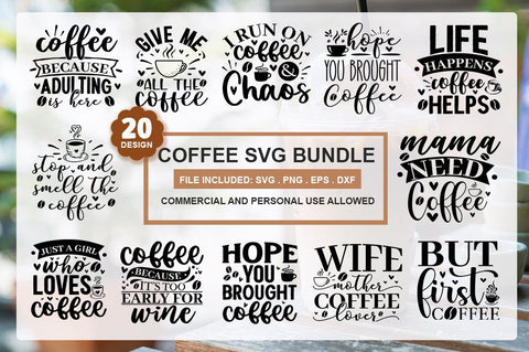 Coffee SVG Bundle.Coffee cup svg, Iced Coffee svg, SVG Designangry 