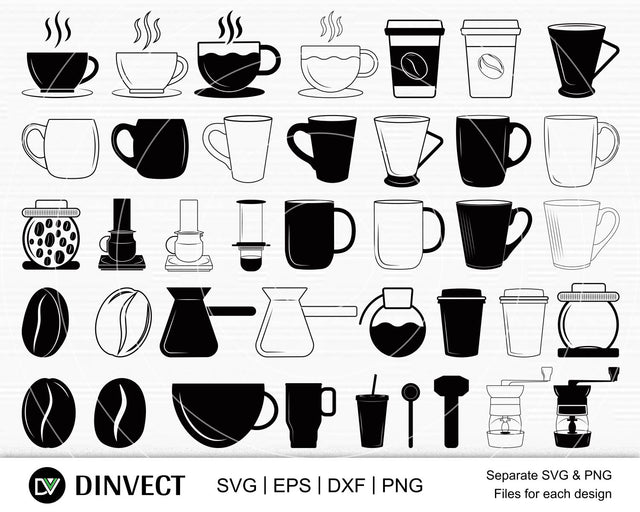 Coffee SVG, Coffee Bundle Svg, Mug SVG, Coffee Mug Svg, Funny Coffee Quotes SVG, Mug Design Svg, Coffee Quote Svg, Coffee Sayings Svg, Mug Quotes Svg, Digital Download SVG Dinvect 