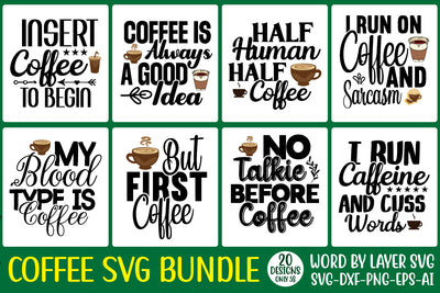 Coffee SVG Design Bundle, 20 SVG Design SVG Rafiqul20606 