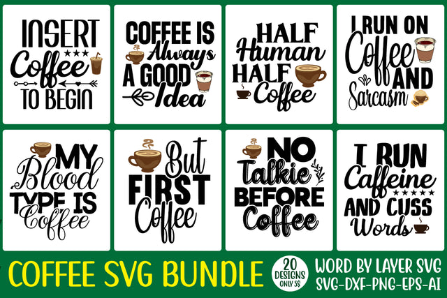 Coffee SVG Design Bundle, 20 SVG Design SVG Rafiqul20606 