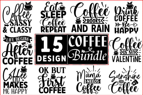 Coffee SVG Design Bundle SVG CraftingStudio 