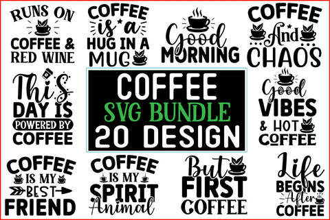 Coffee SVG Design Bundle SVG CraftingStudio 
