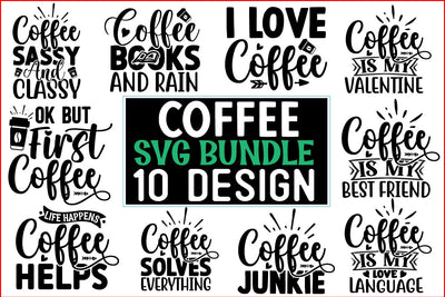 Coffee SVG Design Bundle SVG CraftingStudio 