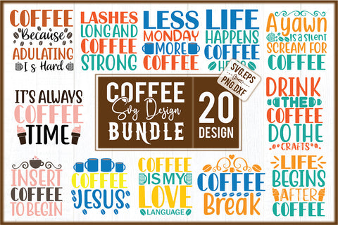 Coffee SVG Design Bundle SVG Creativeart88 