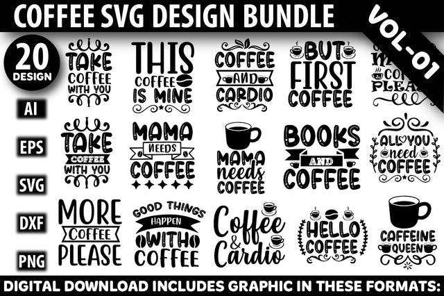 Coffee Svg Design Bundle SVG Rupkotha 