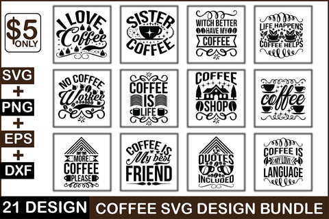 Coffee Svg Design Bundle SVG Rupkotha 