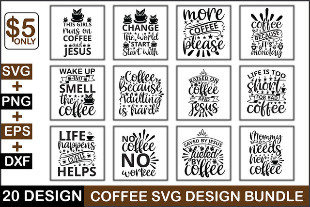 Coffee SVG Design Bundle SVG Rupkotha 