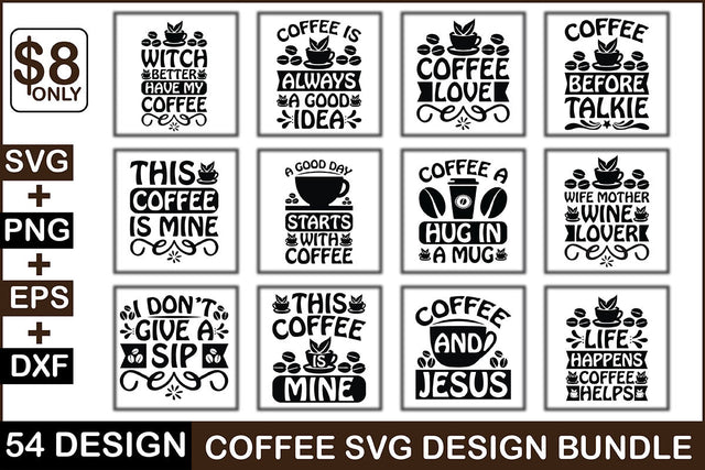 Coffee Svg Design Bundle SVG Rupkotha 