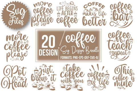 Coffee SVG Design Bundle SVG Rupkotha 