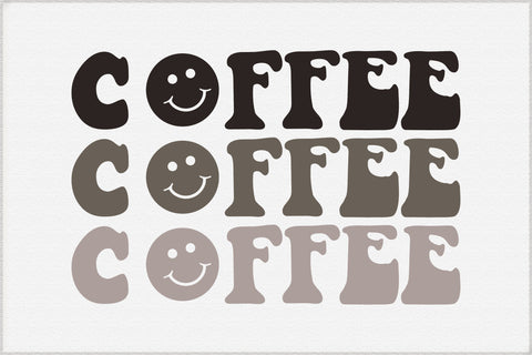 Coffee Svg Design, Smiley Face Cut File SVG Creativeart88 