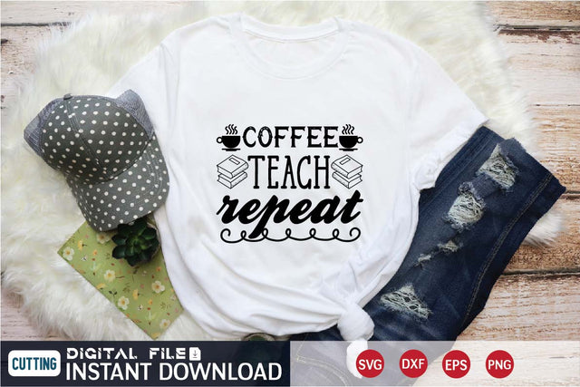coffee teach repeat SVG designer krishna 