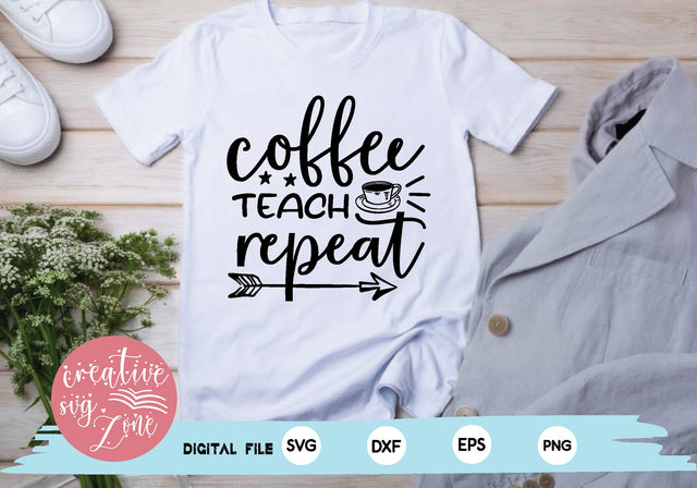 coffee teach repeat SVG md faruk hossain 