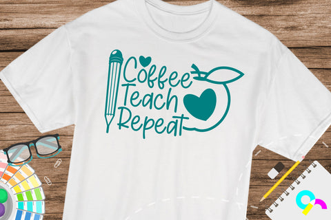 coffee teach repeat svg SVG Artinrhythm shop 