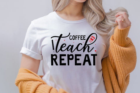 Coffee teach repeat SVG SVG Regulrcrative 