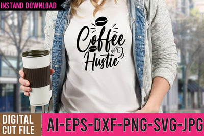 Coffee then Hustie SVG Design SVG BlackCatsMedia 