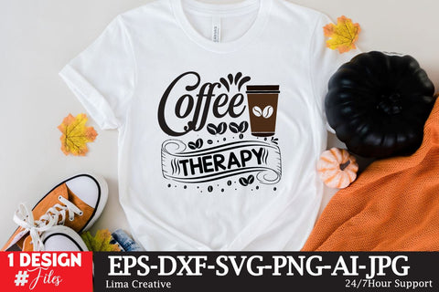 Coffee Therapy SVG Cute File SVG Insomnia Std 