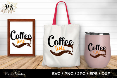 Coffee Time Splash SVG Pazal Studio 