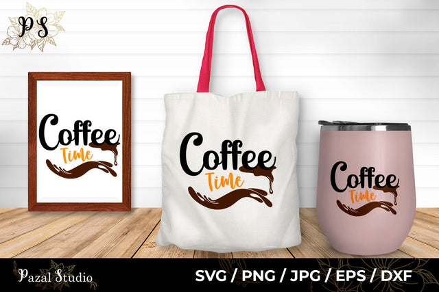 Coffee Time Splash SVG Pazal Studio 