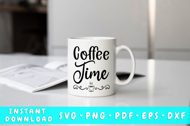 Coffee Time SVG SVG HappyDesignStudio 