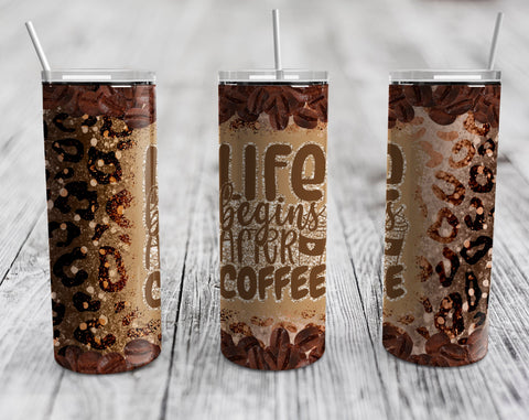 Coffee Tumbler Sublimation Designs Bundle, 20 Oz Skinny Tumbler Coffee Quote Designs, Coffee Tumbler Wraps, 10 Designs Sublimation HappyDesignStudio 