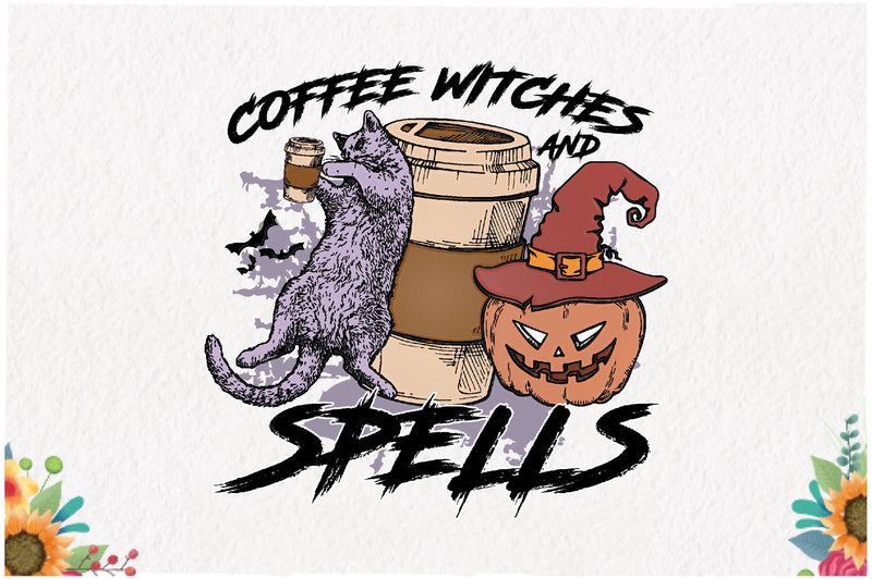 Coffee Witches and Spells Sublimation Sublimation Jagonath Roy 