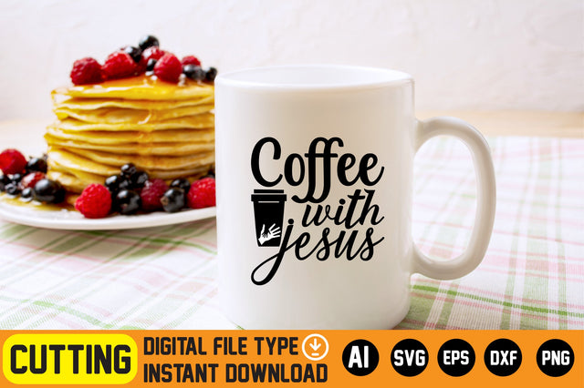 Coffee with Jesus SVG CraftlabSvg29 