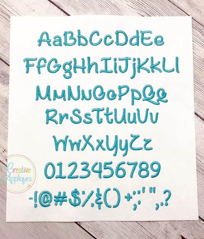 Coffee with Sugar Embroidery Font Font Creative Appliques 