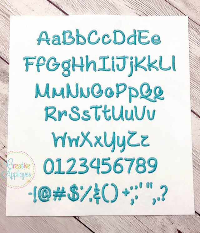 Coffee with Sugar Embroidery Font Font Creative Appliques 