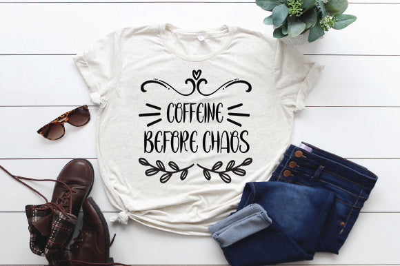 Coffeine before chaos SVG thesvgfactory 