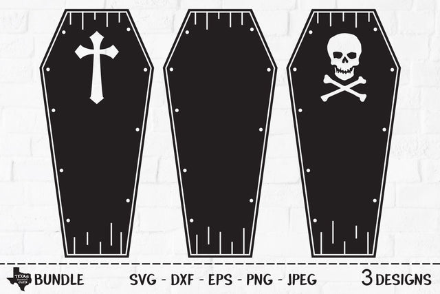 Coffin Bundle | Halloween SVG SVG Texas Southern Cuts 