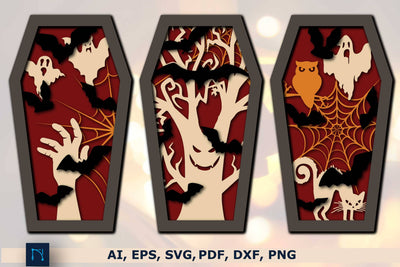 COFFIN HALLOWEEN SVG Bundle SVG MD JOYNAL ABDIN 
