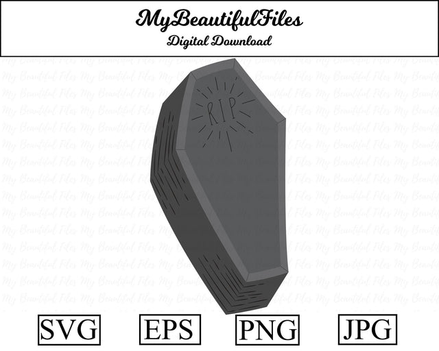 Coffin - Halloween SVG MyBeautifulFiles 