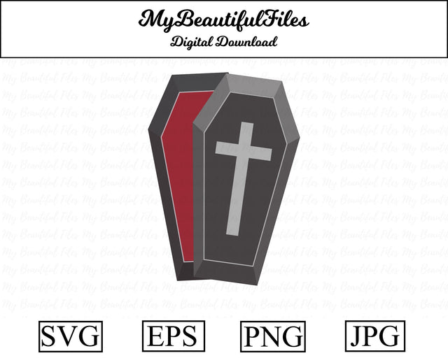 coffin - halloween SVG MyBeautifulFiles 
