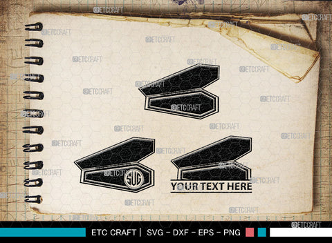 Coffin Monogram, Coffin Silhouette, Coffin SVG, Tomb Svg, Death Svg, Coffin Box Svg, Funeral Svg, SB00024 SVG ETC Craft 