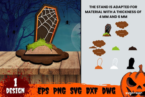 Coffin Multilayered Laser Cut Design | Svg Bundle | Glowforge SVG SvgOcean 