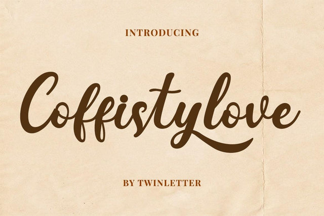 Coffistylove Font twinletter 