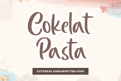 Cokelat Pasta Font Abo Daniel Studio 