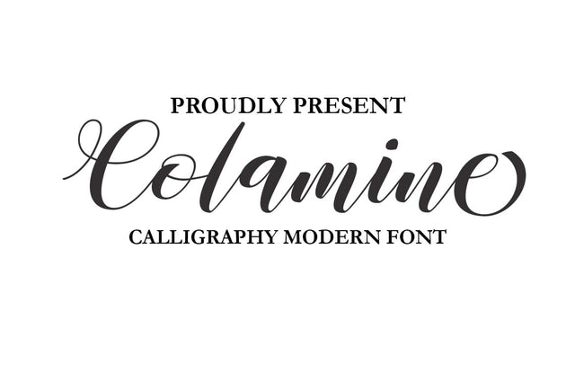 Colamine Font gatype 