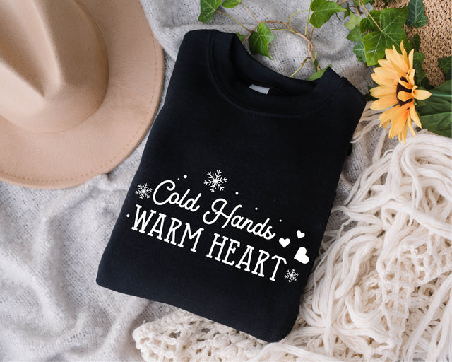 Cold hands Warm heart svg, Mittens svg, Warm heart svg, Winter svg, Snowflakes svg, Happy Holidays Svg, Winter Season svg, winter time svg SVG Fauz 